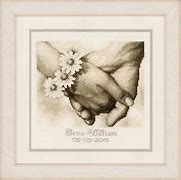 Vervaco Just Married on Aida Counted X Stitch Kit #PN-0154752 8.4" x 8.4"